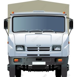 Front View Delivery Truck