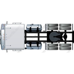 Heavy-Duty Truck - Top View
