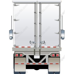 Rear View Delivery Truck