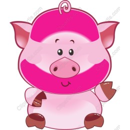 Charming Cartoon Pig
