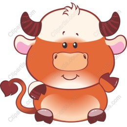 Cute Cartoon Cow