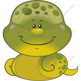 Cheerful Cartoon Snail
