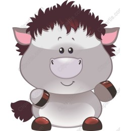 Playful Cartoon Horse