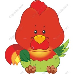 Cheerful Cartoon Chicken