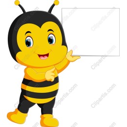 Cheerful Cartoon Bee