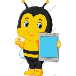 Cheerful Bee Character