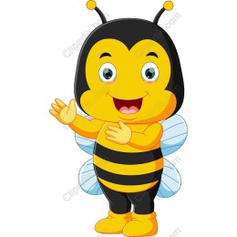 Cheerful Cartoon Bee