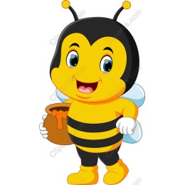 Cheerful Cartoon Bee