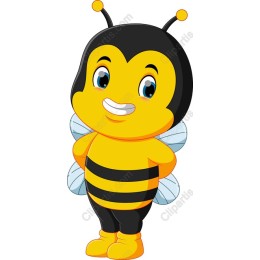 Cheerful Cartoon Bee
