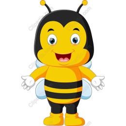 Cheerful Cartoon Bee
