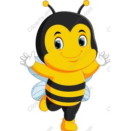 Cheerful Cartoon Bee