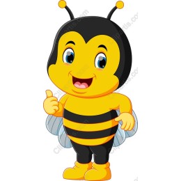 Charming Cartoon Bee