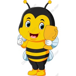 Cheerful Bee Character