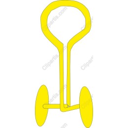 Yellow Stick Figure Cart