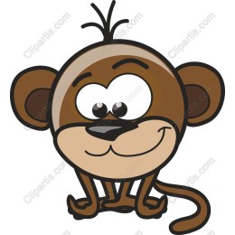 Adorable Cartoon Monkey