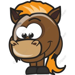 Charming Cartoon Horse