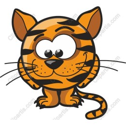 Playful Cartoon Tiger