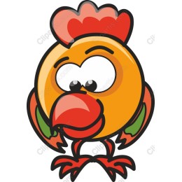 Lively Cartoon Chicken