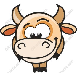 Cheerful Cartoon Cow