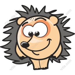 Adorable Cartoon Hedgehog