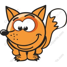 Playful Cartoon Fox