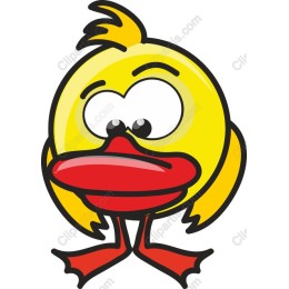 Cheerful Cartoon Duck