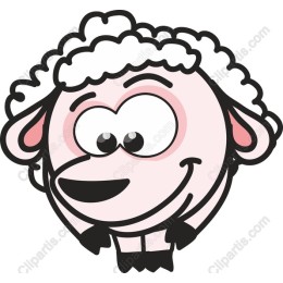 Cheerful Cartoon Sheep