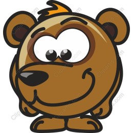Cheerful Cartoon Bear