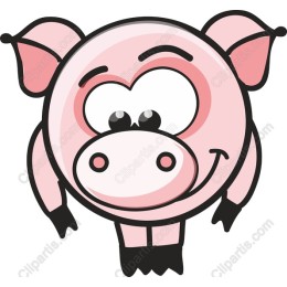 Charming Cartoon Pig