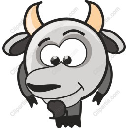 Playful Cartoon Goat