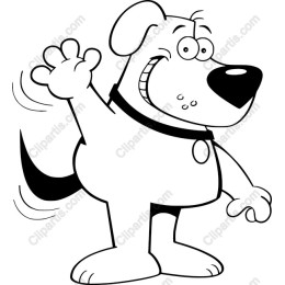 Cheerful Cartoon Dog