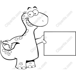 Charming Cartoon Dinosaur