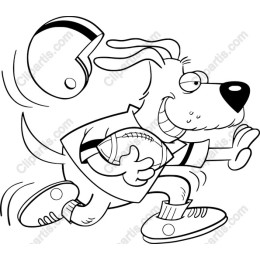 Playful Dog with Football