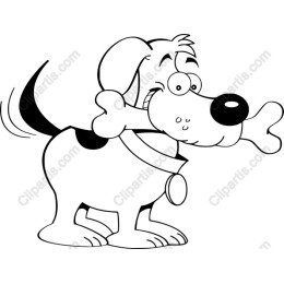 Cheerful Cartoon Dog