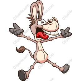Animated Joy: Cartoon Donkey