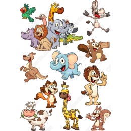 Animal Fun Clipart Collection - Whimsical for Kids