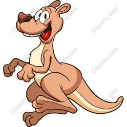 Happy Kangaroo Cartoon