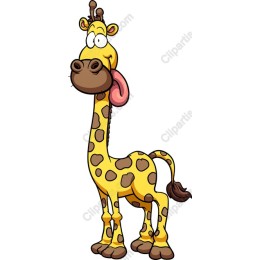 Whimsical Giraffe Cartoon