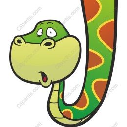 Playful Cartoon Snake