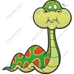 Colorful Cartoon Snake