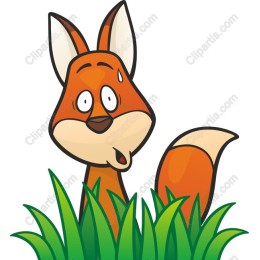 Charming Cartoon Fox
