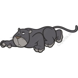 Cartoon Black Panther