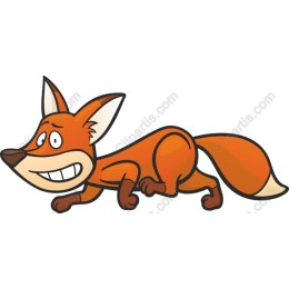 Charming Cartoon Fox