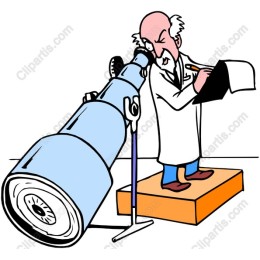 Whimsical Scientist with Telescope
