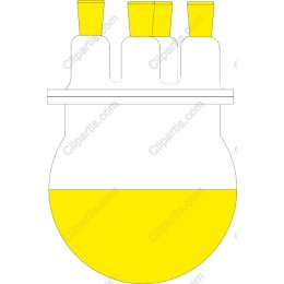 Laboratory Flask with Yellow Liquid
