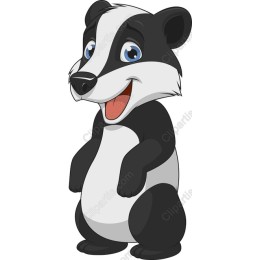 Charming Cartoon Badger