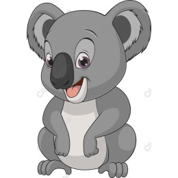 Adorable Cartoon Koala