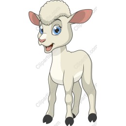 Charming Cartoon Sheep