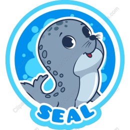 Playful Seal Cartoon