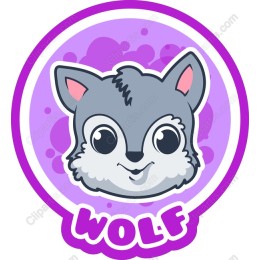 Wolf: Playful Cartoon